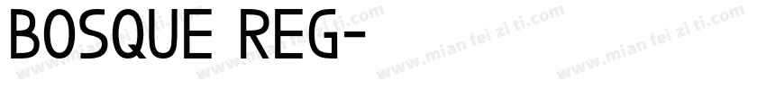 Bosque Reg字体转换